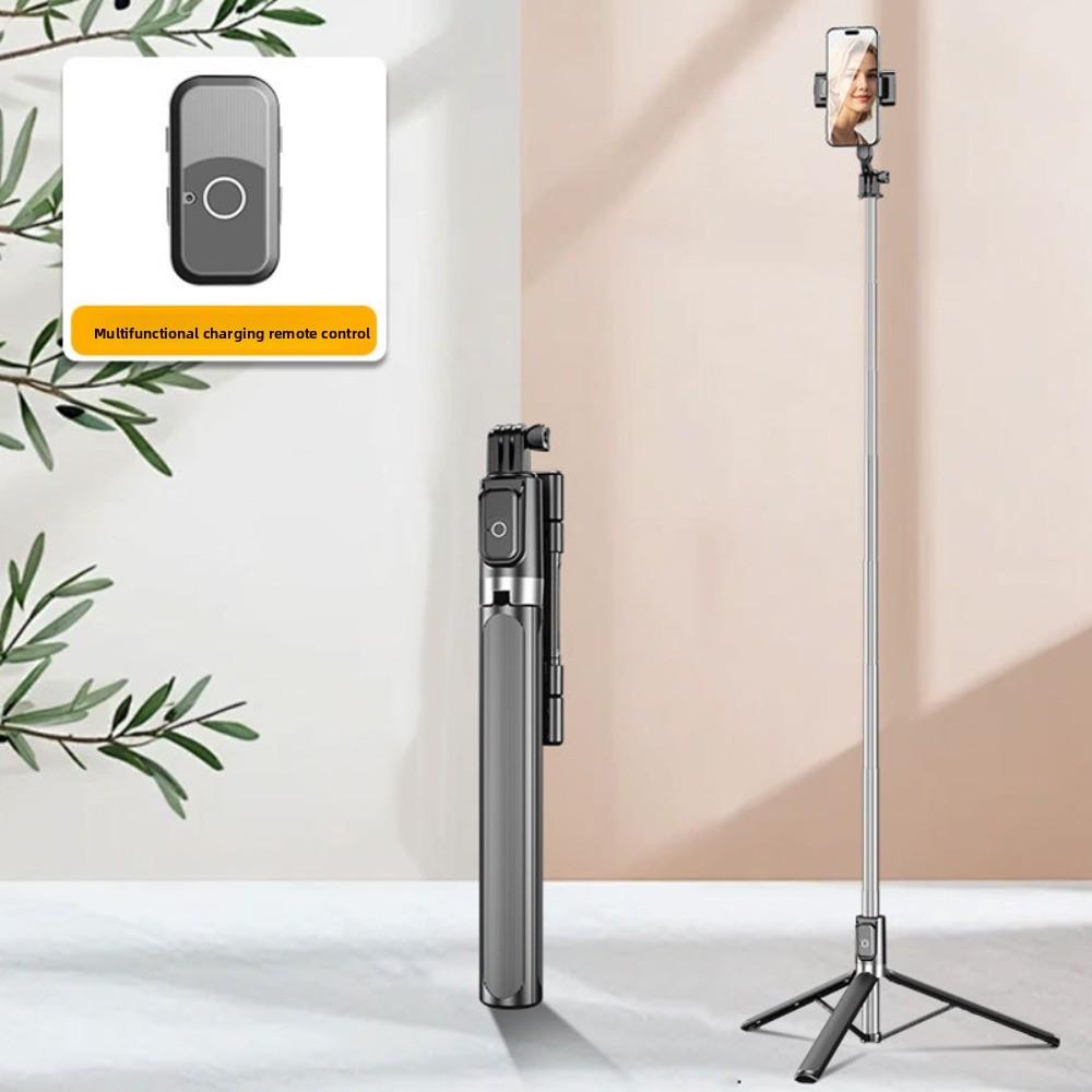 Portable Telescopic Selfie Stick Tripod Selfie Stick Stand Bluetooth Selfie Stick  Live Broadcast