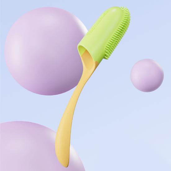 Pet Finger Toothbrush Soft Bristles One-finger Operation Comfortable Grip Teeth Care Dog Cat Cleaning Brush for Daily Use