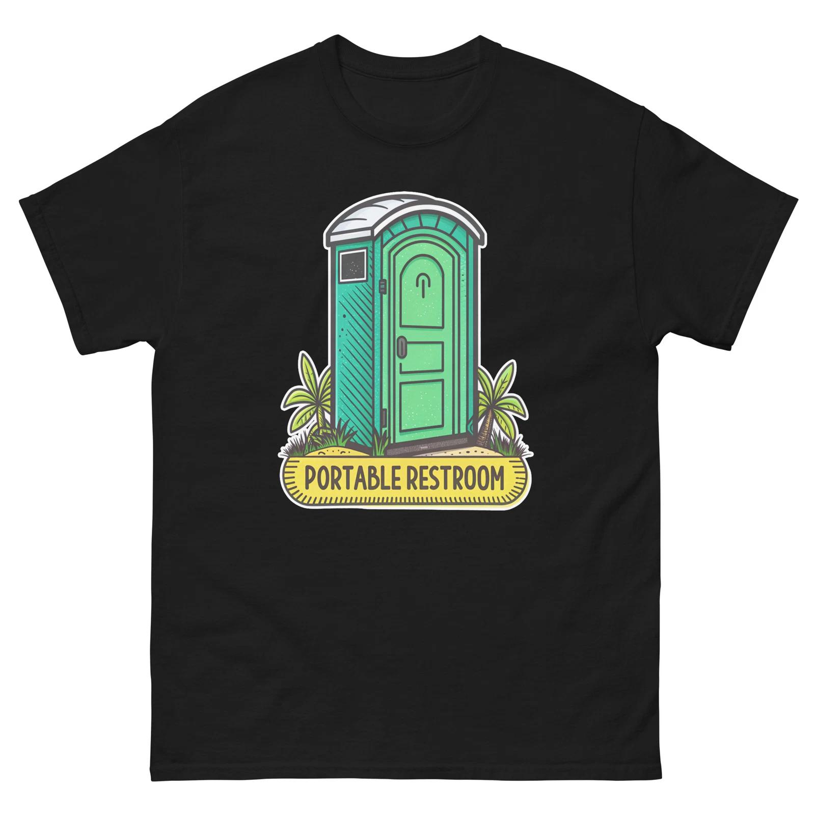 Portable Restroom Carnival Fair Amusement Park T-Shirt S