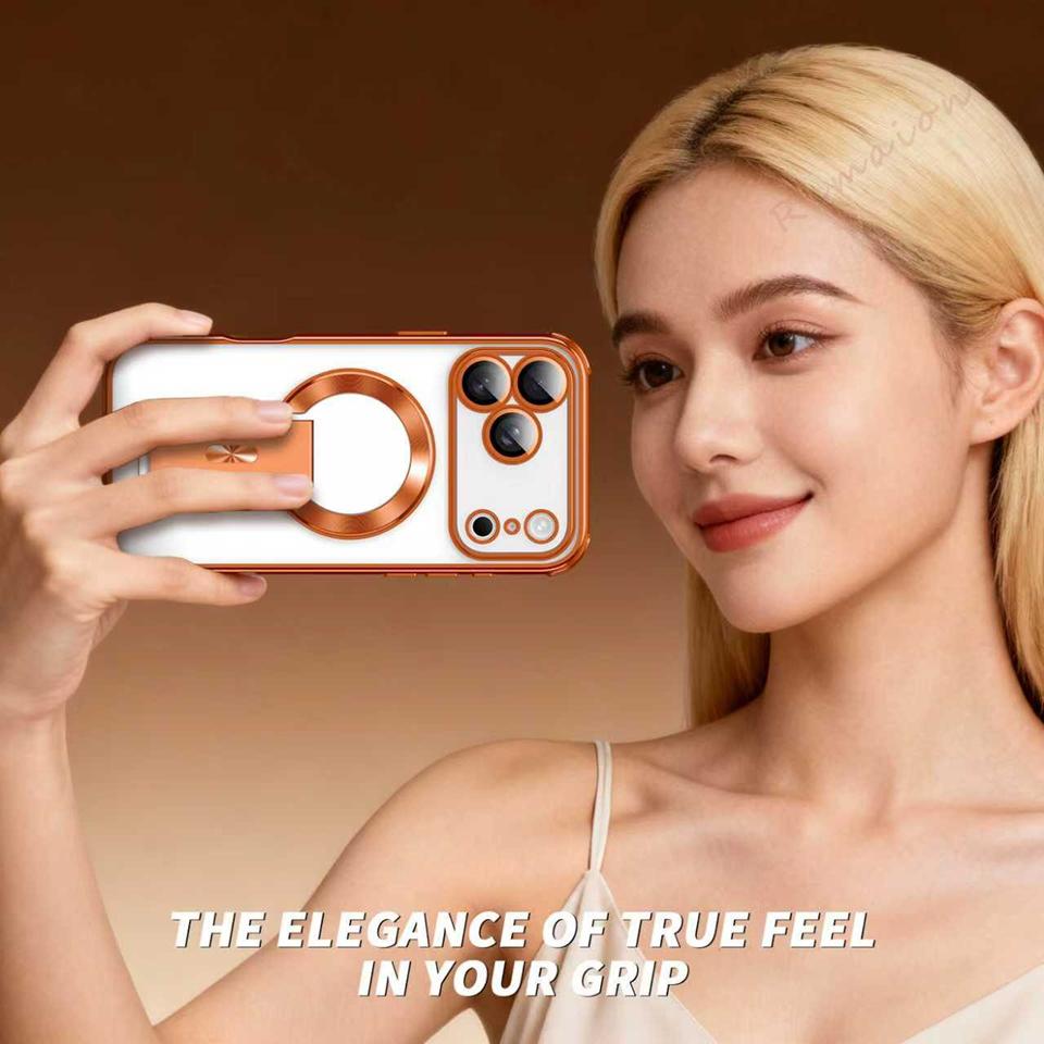 Stand Magnetic Phone Case For For Iphone 17 Air 1 14 11 12 13 16 Pro Max 14 1 16 Plus Official Shockproof Protector Cover