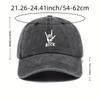 Washed Denim Baseball Cap for Women Showing Face Small Retro Old Gray Trendy Brand Duck Cap for Men with Large Head Circumference