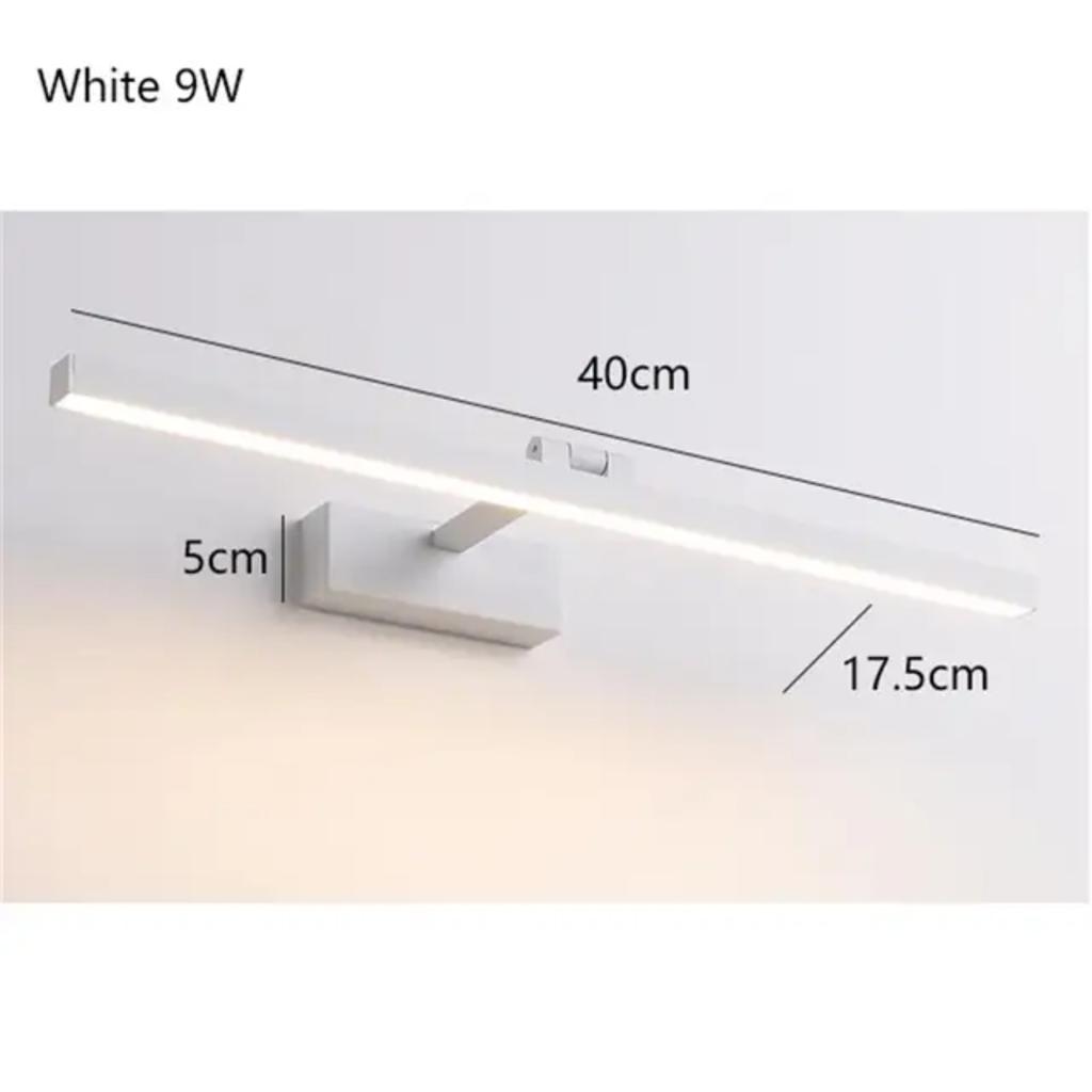 Neuer stilvoller LED-Wandspiegelschrank im modernen nordischen Stil mit 9 W 40 cm Mal- und Schminklicht – funktionale und schicke Aufbewahrungslösung