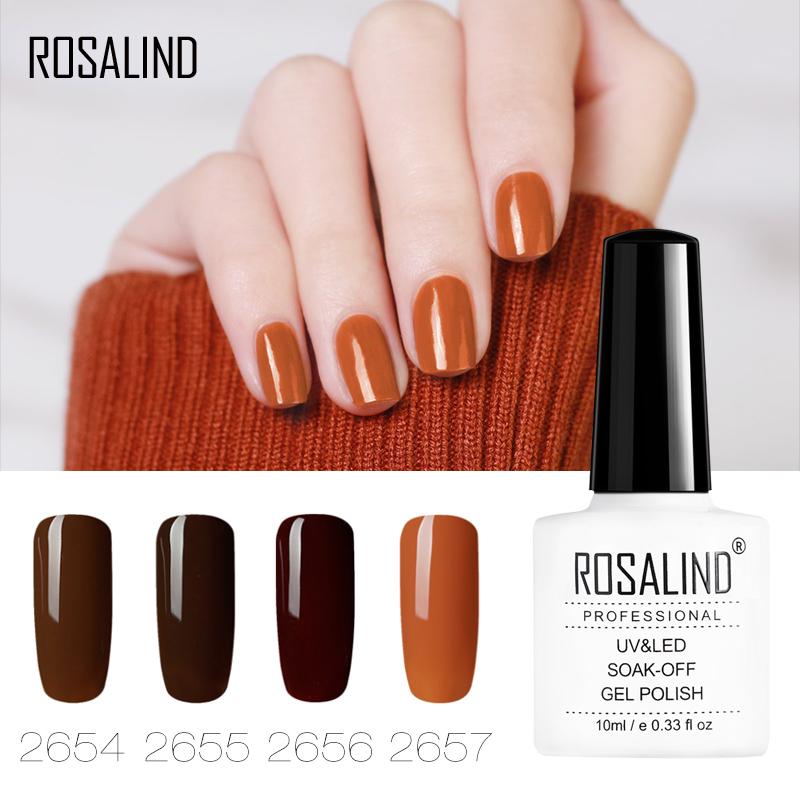 Rosalind Gel Varnish 10ml Coffee Color Gel Nail Polish Vernis Semi Permanent