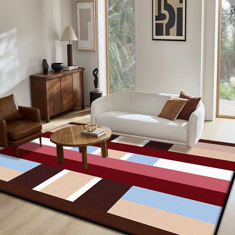 Nordischer Stil Kreative Geometrie Teppich Wohnzimmer Sofa Bereich Dekoration Teppiche für Schlafzimmer Ankleidezimmer Bodenmatte Rutschfest Waschbar