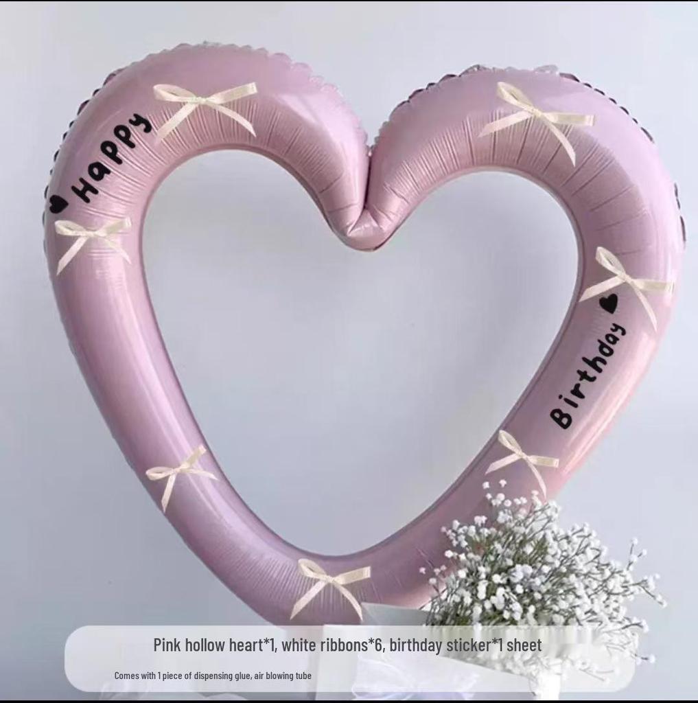 First Birthday Heart Photo Frame Balloon Decoration for Boys & Girls