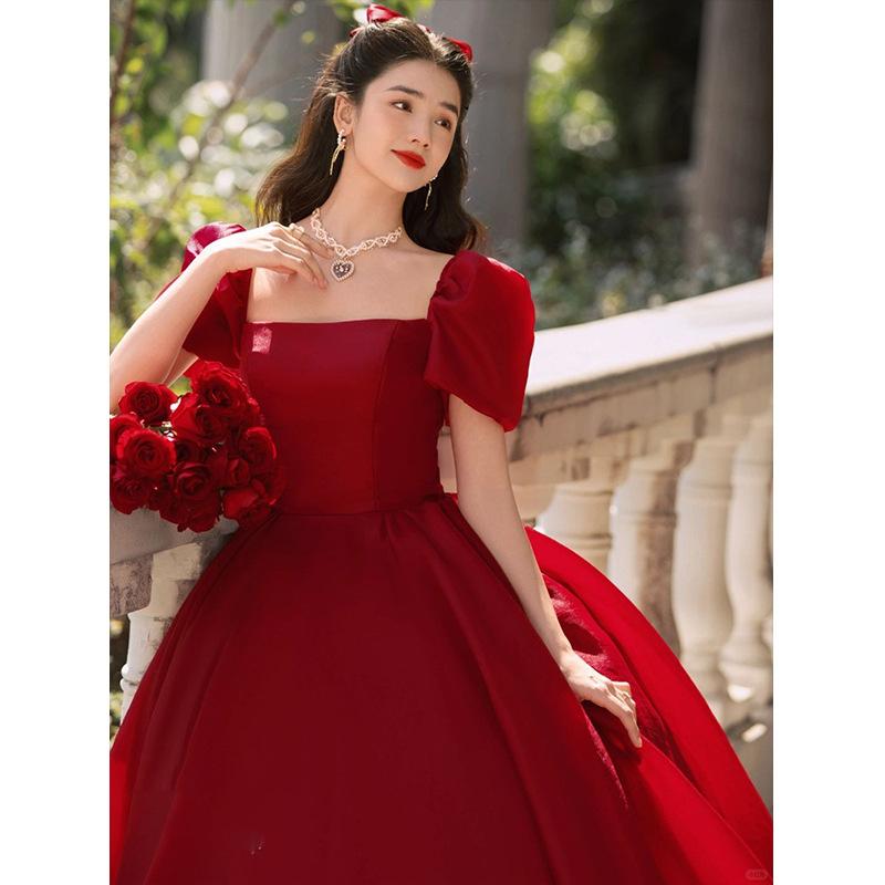 Happy Marriage Light Wedding Dress Wedding Photo Dress Movie Costume Couple Dress