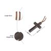 Wooden Cross Necklace On Leather Cord For Men Pendant In Black Brown Tone Jesus Christ Lord Prayer Jewelry