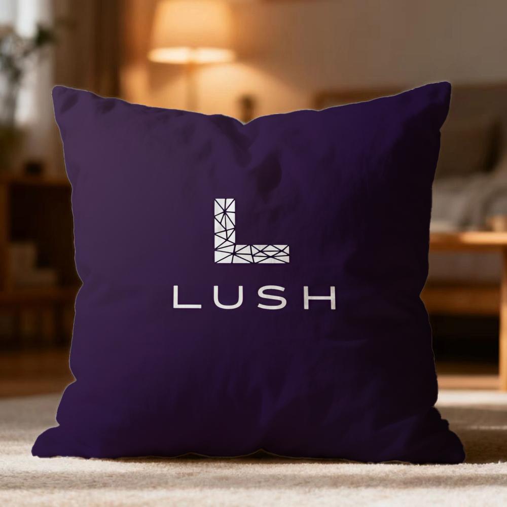 Fashion L-Llushed Cushion Cover Soft Washable Pillow Case Multi-Scene for Couch Bed Travel Office Use