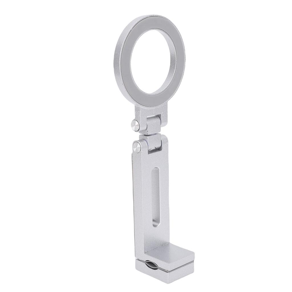 Magnetic Clip On Phone Holder 360 Degree Rotation Cell Phone Holder Universal 1 4 Tripod Mount Aluminum Alloy Foldable