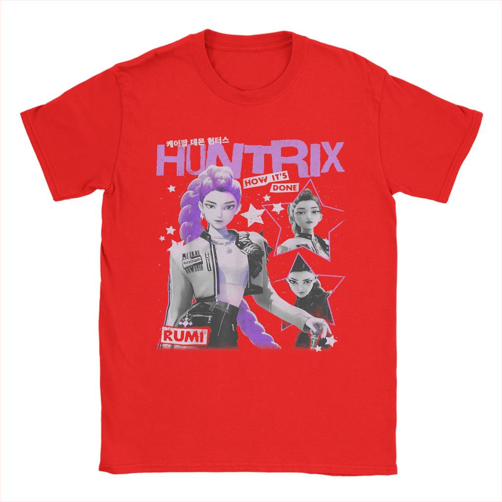 Funny Huntrix Rumi How It's Done Retro Poster Kpop Demon Hunters T-Shirts for Men Cotton T Shirt  Short Sleeve Tees Printed Tops