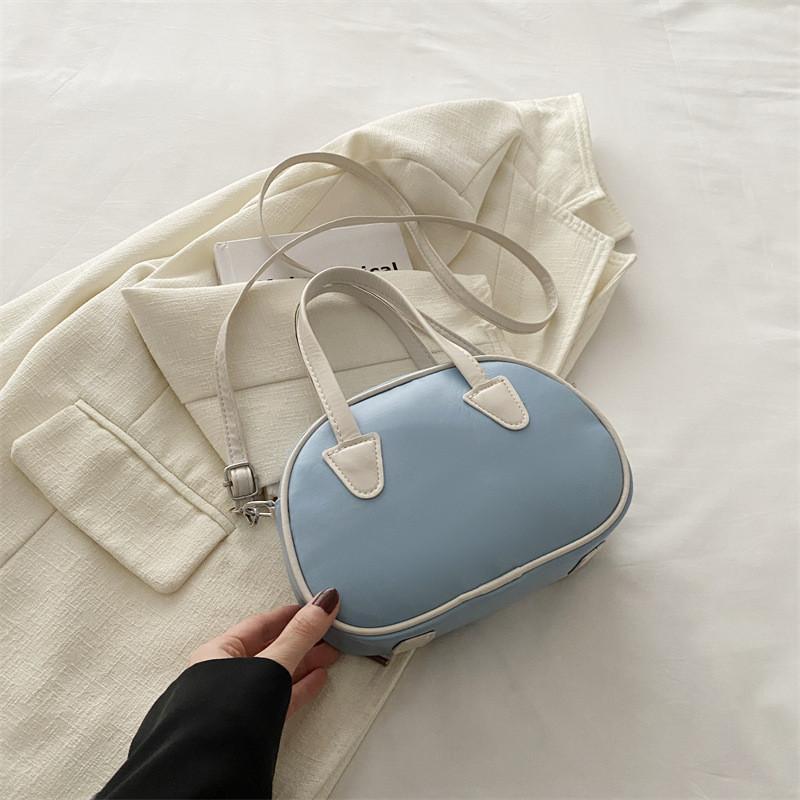Trendy Korean Style Large Capacity Color Block Shell Bag For Stylish Women In Spring
