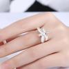 925 Sterling Silver Fashion Wedding Jewelry AAA Zircon Dragonfly Ring