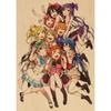 Love Live School Idol Project Anime Posters Retro Poster Home Decor Wall Art Canvas Painting Photos for Children's Room Decor