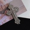 Edgy Crosses Design Hair Clip For Women Fretwork Metal Barrettes Gothic Hairpin Punk Fashion Accessory