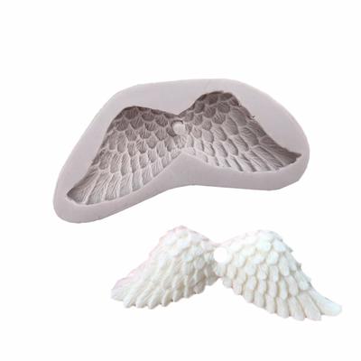 Moule en silicone 3D en forme d'ailes d'ange pour fondant, chocolat, sucre, décoration de gâteau, outils de bricolage MON