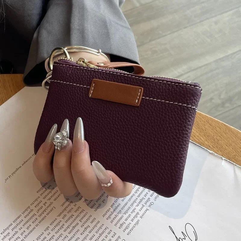 1pcs Ultra-thin Simple Women's Genuine Leather Wallet New Model Coin Purse Multi-functional Key Coin Card Fashion Short Purse
