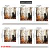 Plane Printing Popular Curtain Panels Autumn Cat Trio Versatile Durable Polyester Without Rod Gifts Perfect Curtains Set Of 2 Made