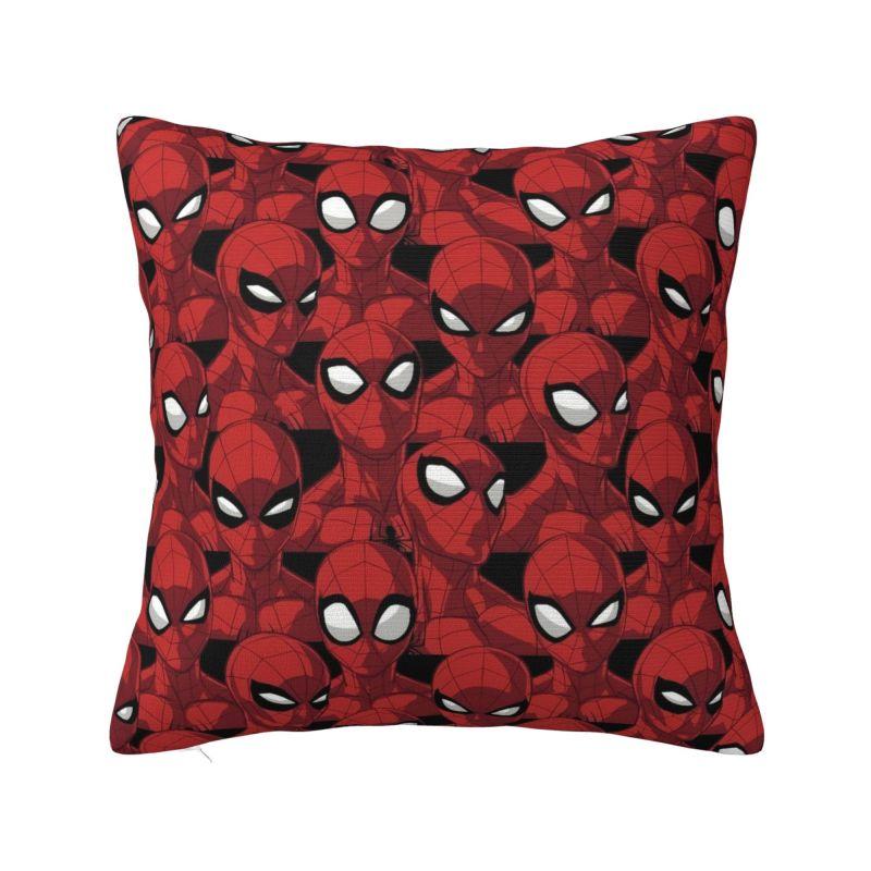 Federe per Cuscino Decorativo di Lusso Personalizzate con Personaggi Marvel Spider-Man Cartoni Animati Decorazione per la Casa Disney Fumetti Kawaii Cuscino per Sedia