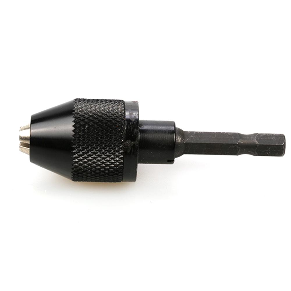 0.6-8mm Quick Change Hexagonal Handle Three Jaw Self Centering Twist Drill Chuck 6.35mm Electric Grinder Drill Chuck Tool