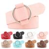 New High quality ladies fashion needle-free metal round buckle belt jeans