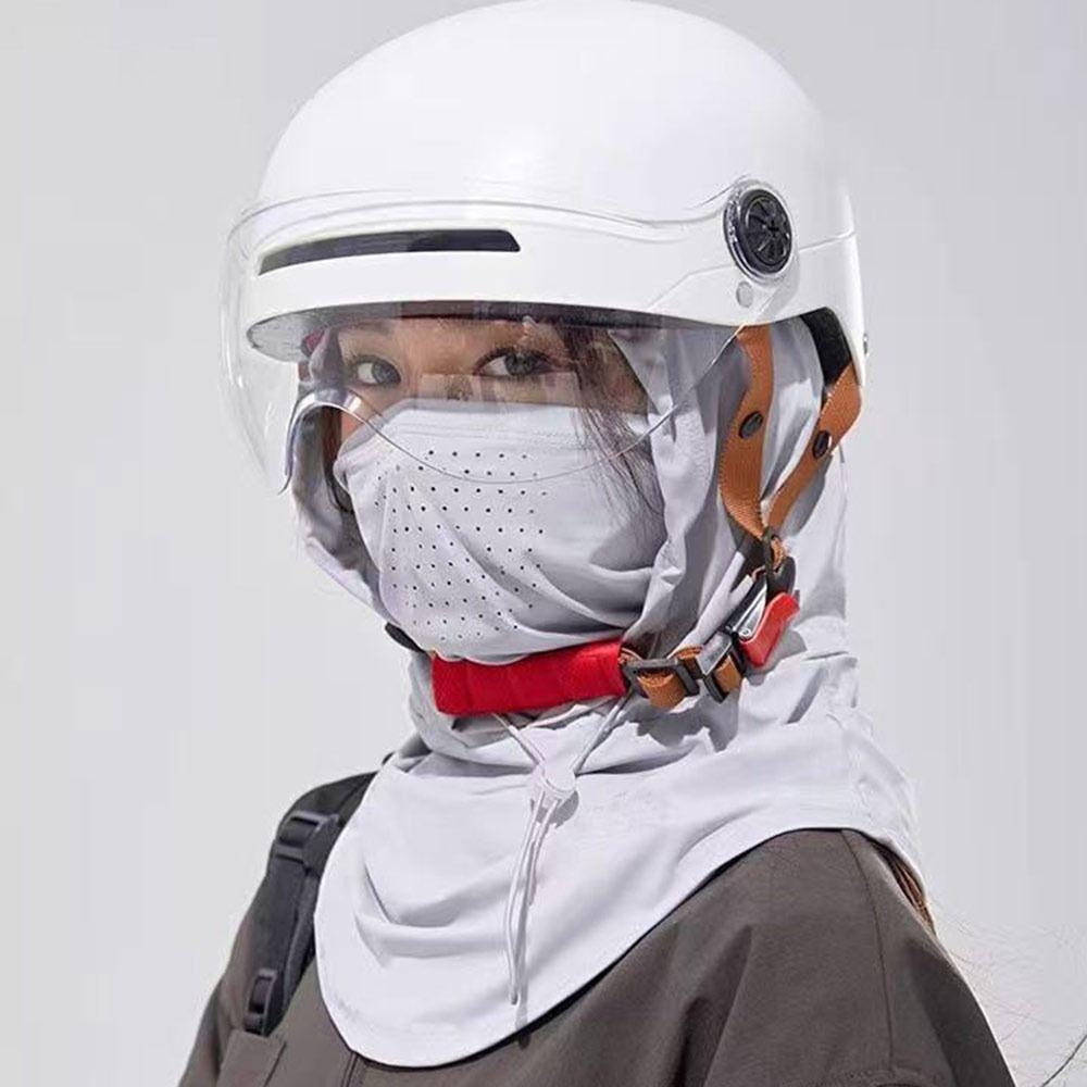 Anti-UV Sunshade Cap Breathable Face Mask Pullover Cap Unisex Sunscreen Hat  Summer