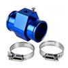 Water Temperature Sensor Adapter Tee Blue Aluminum Alloy 30mm for Car Engine Refitting