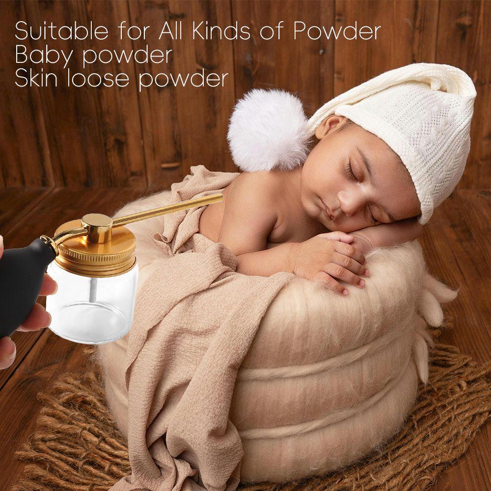 Talcum Hair Salon Powder Spray Bottle Talc Fiber Fiber Spray Applicator Barber