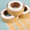 1/5roll Square Kraft Stickers Self-adhesive Blank Labels Paper Items Office Home Christmas Target Bottle Classification Stickers