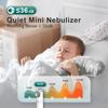 Nebulizador ultrassônico portátil, inalador de vapor, 3 níveis, baixo ruído, para adultos e crianças, para proteção doméstica e externa