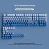 Polar Day Gradient Translucent Keycap Set with Micro-Dust Positive Engraving