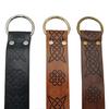 Medieval Embossed Viking Vegvisir PU Leather O Ring Belt Retro Renaissance