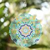 10 Inch Hanging Wind Spinner with 360 Degree Hook for Balcony Garden Decor Spring Summer Outdoor DecorationMetal Wind Chimes for Home Decor