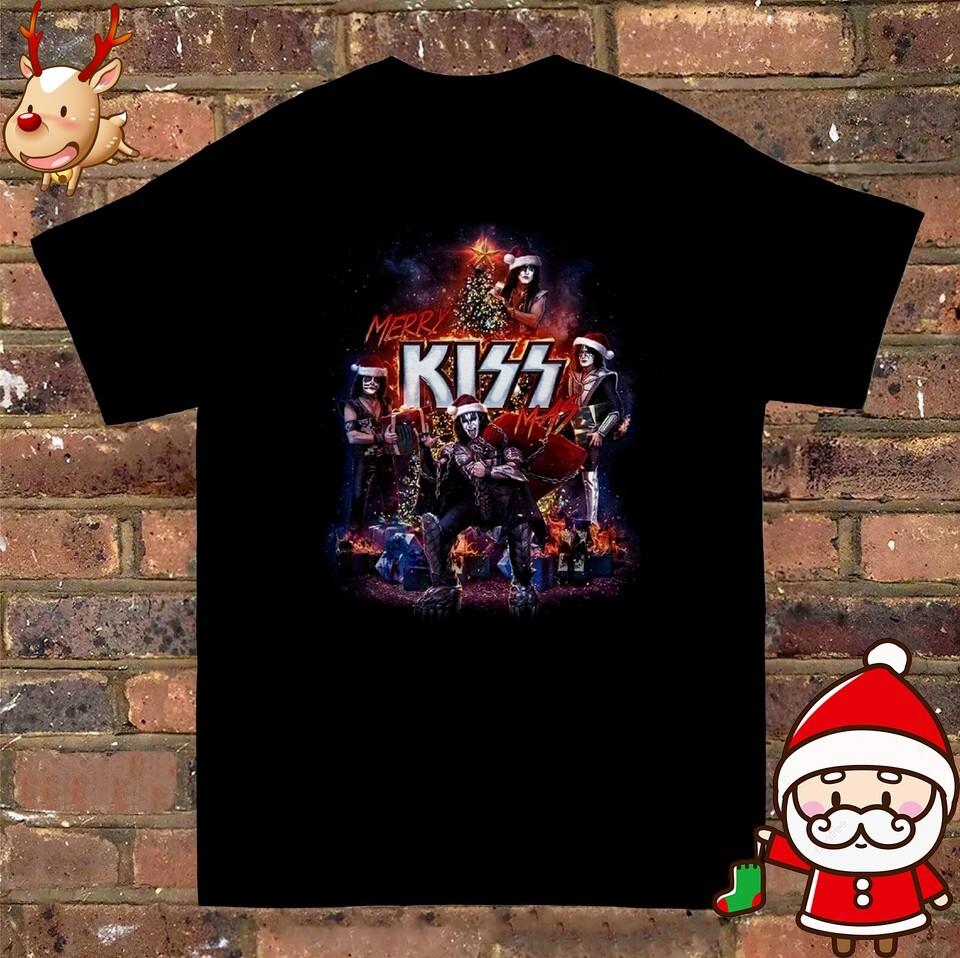 Merry Kissmas Band Black heavy Cotton All Size Shirt Gift For Fan TT1231 Unisex T-Shirt M
