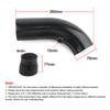 Universal Alumimum 3'' 75mm Car Cold Air Intake System Turbo Induction Pipe Tube Silver Black Red Color