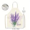 1pc Large Solid Color Background Romantic Heart Pattern Apron, Home Decoration Kitchen Wear, Sleeveless Durable Washable Unisex Cooking Apron,