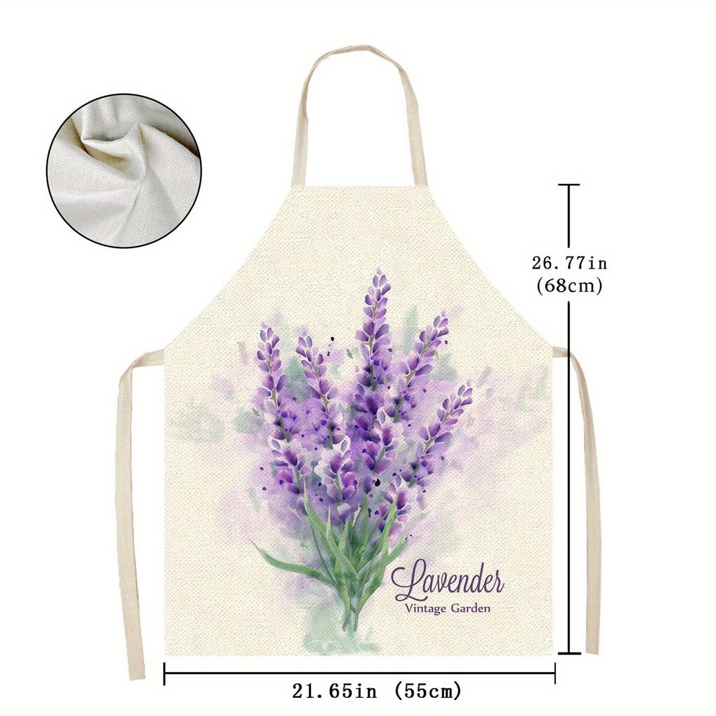 1pc Large Solid Color Background Romantic Heart Pattern Apron, Home Decoration Kitchen Wear, Sleeveless Durable Washable Unisex Cooking Apron,
