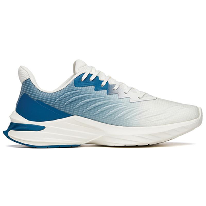 Anta DuCi1 Cushioning Anti-Slip Wear-Resistant Breathability Low-Top Running Shoes Men's White Blue Sneakers 912355520-6