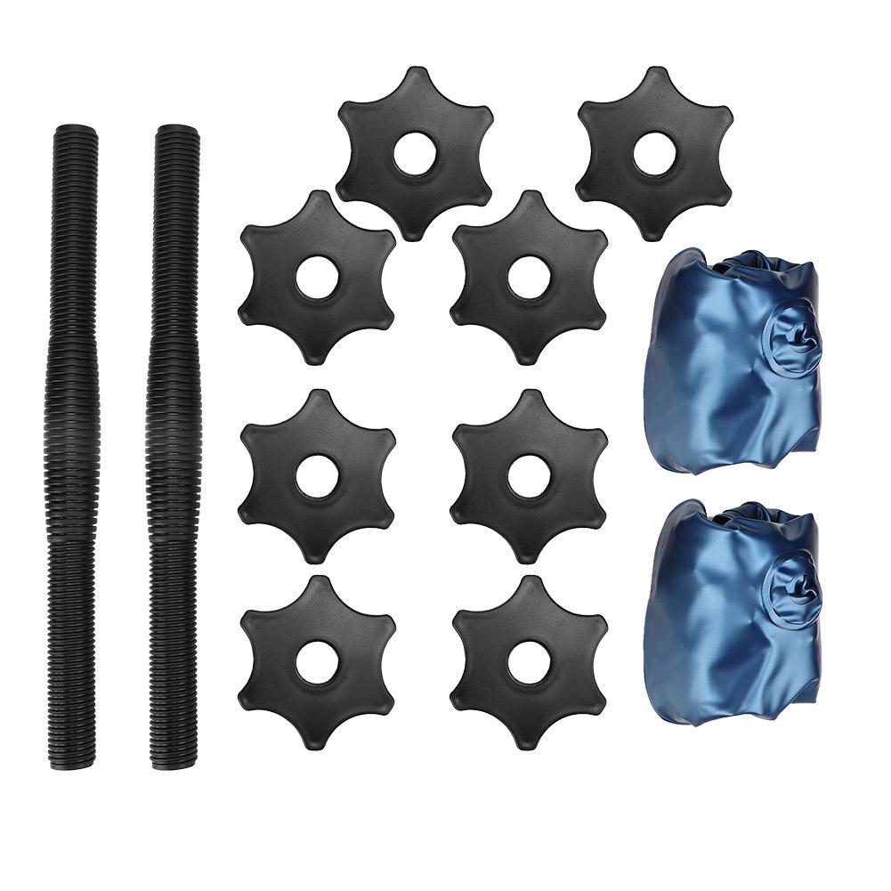 Woman Fitness Portable Adjustable Water Filled Dumbbell Arm Muscle Training Home Yoga Shaping EquipmentBlue 8‑10KG
