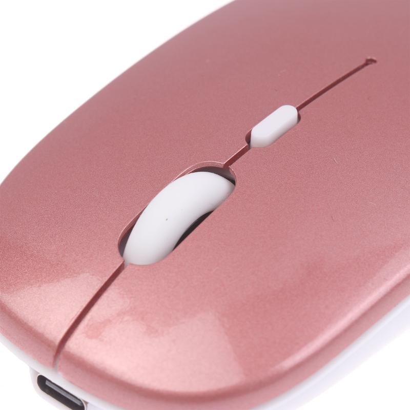 Slim Wireless Mouse 2.4Ghz Rechargeable Optical Mice 1600Dpi Gamer Office Quiet Mouse Mice With Usb Receiver For Pc Laptop