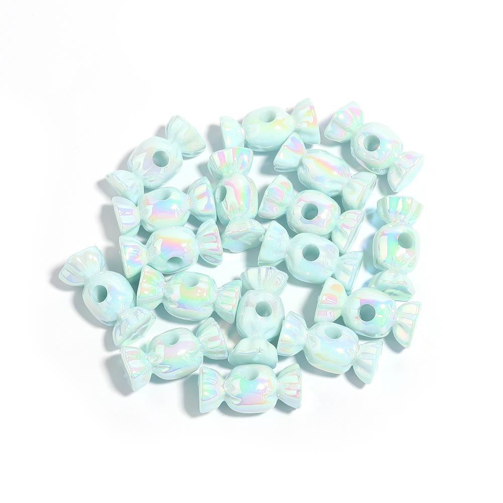 

10pcs 29x12mm Candy Shape Acrylic Beads Colorful Sweets Loose Bead For Jewelry Making DIY Bracelet Necklace Keychain Accessories синий