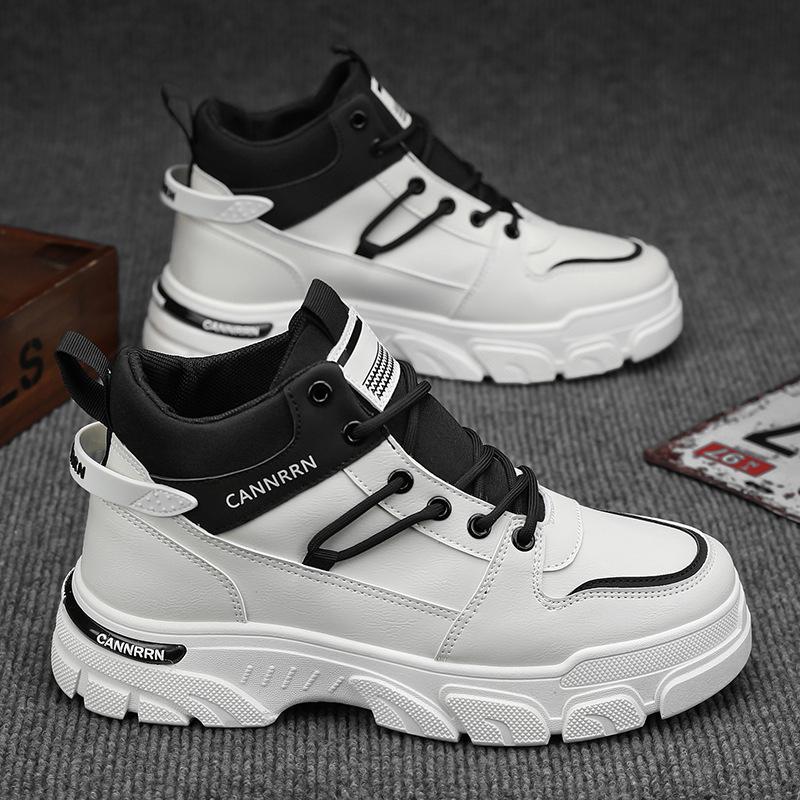 Autumn men's shoes high-top Martin boots men's versatile construction site work tooling shoes non-slip casual short boots non-slip and wear-resistant