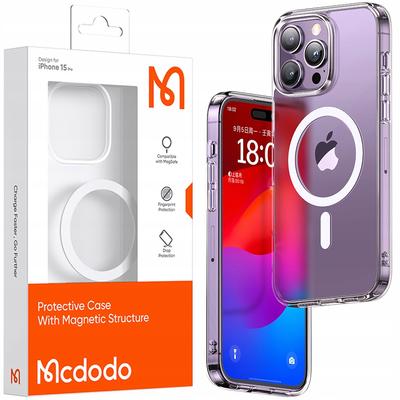 Mcdodo Magnetic Case Clear Case Reinforced For Magsafe Iphone 15 Transparent