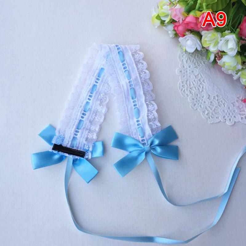 Lolita Tiara Headband Lolita Lace Bow Knot Ribbon Maid Diy Headband