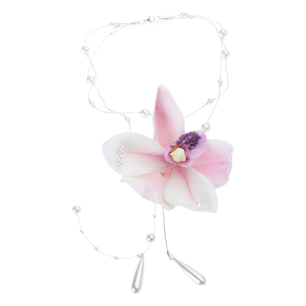Elegant Flower Women's Neck Jewelry Delicate Flower Collar Chain Statement Necklace for Fashion Forward Individuals