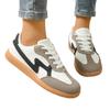 Spring and autumn new large size flat casual moral training shoes lace-up light sports shoes