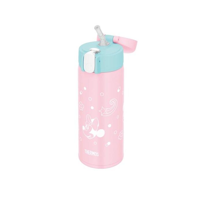 Thermos Straw Bottle 410ml Pink Blue FJV-400FDS P-BL Minnie Pink Blue 410 ml