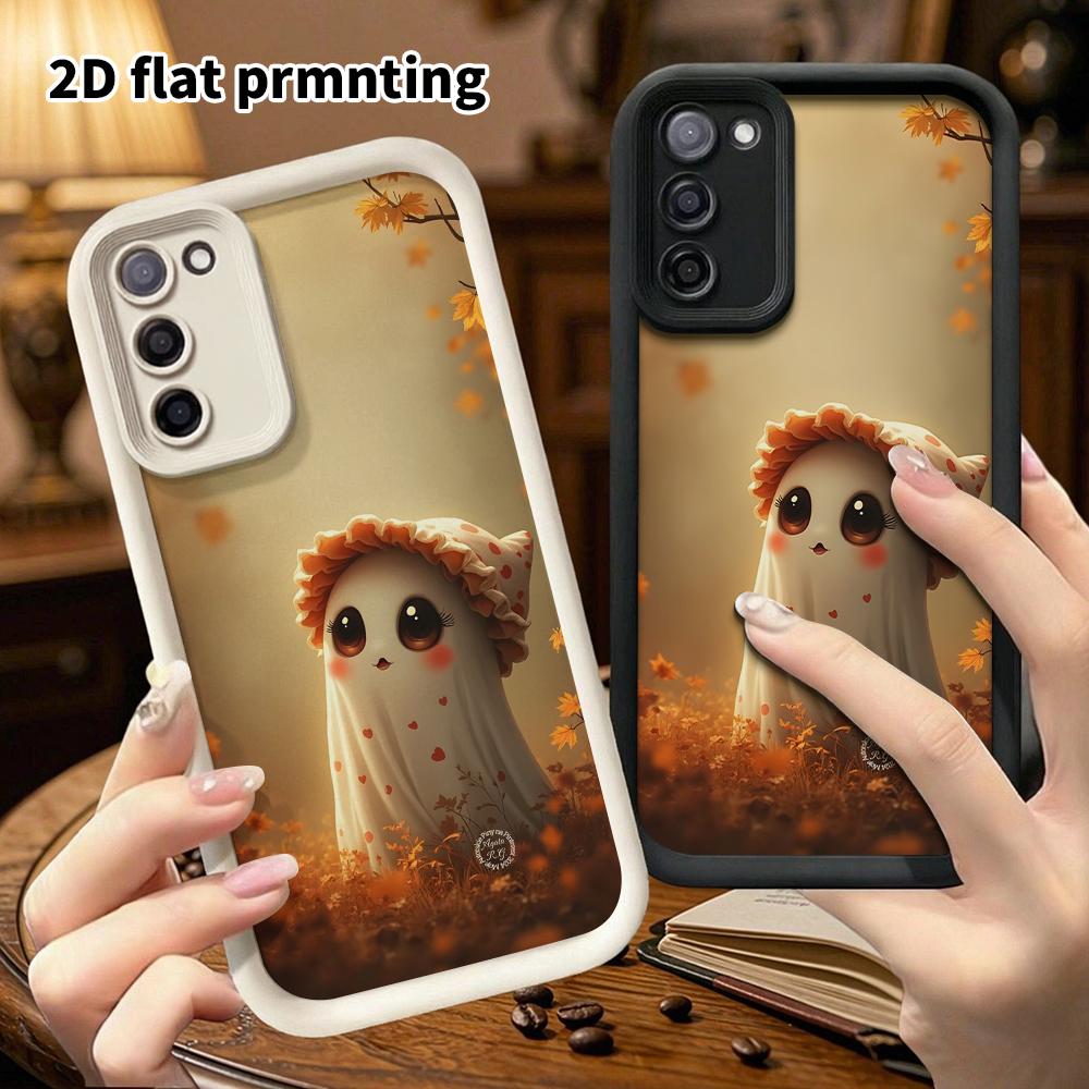 Phone Case: 2D Flat Samsung Galaxy A34 A35 M05 M06 S20 S22 S21 FE Plus 5G Step Protective Case, Autumn Leaves In the Forest, Christmas and Halloween G