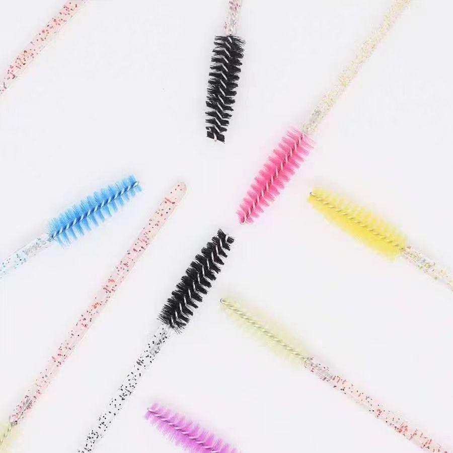 50Pcs Disposable Eyelash Wands Brush Eyebrow Comb Eye Lashes Extension Accessories Mascara Wand Makeup Professional Beauty Tool