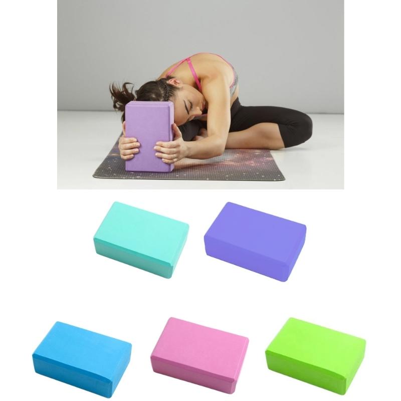 High Density Foams Yoga Brick Soft NonSlip Supportive Foams Block for Yoga, Fitness, Pilates, Stretching and Toning