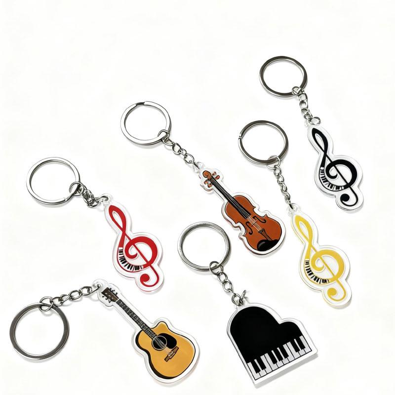 Piano Music Keychain: Creative Mini Instrument Bag Ornament